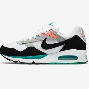 Nike Air Max Correlate in White/New Green /Bright Mango /Black color, women sz 8